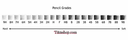 انواع مداد در طراحی سیاه قلم